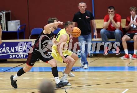 Basketball 2. Liga 2024/2025. Playoffs. F2.   Woerthersee Piraten gegen Mistelbach Mustangs   Elvis Keric (Piraten),   Jan Kozina  (Mistelbach). Klagenfurt, am 1.5.2025.
Foto: Kuess


---
pressefotos, pressefotografie, kuess, qs, qspictures, sport, bild, bilder, bilddatenbank