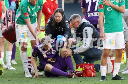 Fussball Bundesliga. SK Austria Klagenfurt gegen WSG Tirol. Christopher Cvetko, Theresa Schmidt, Dr. Ernst Benischke (SK Austria Klagenfurt). Klagenfurt, am 10.5.2025.
Foto: Kuess
www.qspictures.net
---
pressefotos, pressefotografie, kuess, qs, qspictures, sport, bild, bilder, bilddatenbank