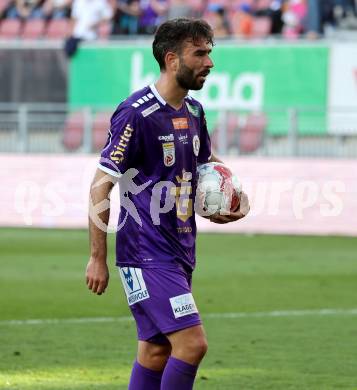 Fussball Bundesliga. SK Austria Klagenfurt gegen WSG Tirol. Kosmas Gkezos  (SK Austria Klagenfurt). Klagenfurt, am 10.5.2025.
Foto: Kuess
www.qspictures.net
---
pressefotos, pressefotografie, kuess, qs, qspictures, sport, bild, bilder, bilddatenbank