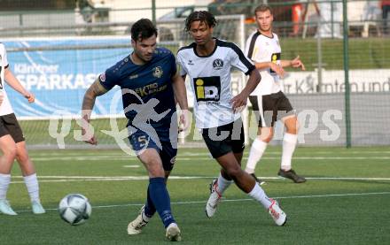 Fussball KÃ¤rntner Liga. Spittal gegen Velden.  Abdulmomen A. S. Bashir (Spittal),  Roland Putsche (Velden). Spittal, am 5.6.2025.
Foto: Kuess
---
pressefotos, pressefotografie, kuess, qs, qspictures, sport, bild, bilder, bilddatenbank