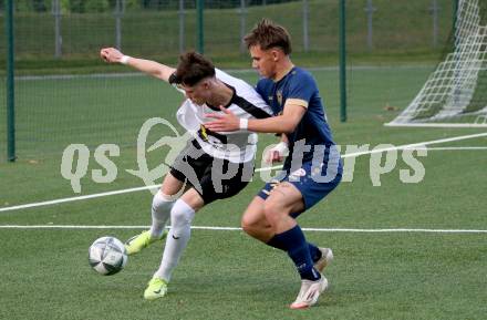 Fussball KÃ¤rntner Liga. Spittal gegen Velden. Tristan Bruekk  (Spittal), Luca Horst Kopeinig  (Velden). Spittal, am 5.6.2025.
Foto: Kuess
---
pressefotos, pressefotografie, kuess, qs, qspictures, sport, bild, bilder, bilddatenbank