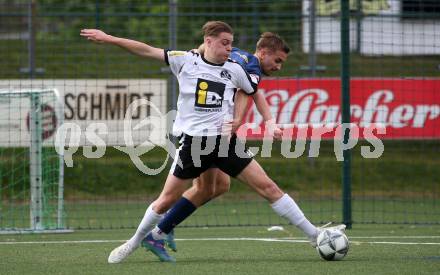 Fussball KÃ¤rntner Liga. Spittal gegen Velden. Ralph Roman Scheer  (Spittal),  Luca Alexander Pollanz (Velden). Spittal, am 5.6.2025.
Foto: Kuess
---
pressefotos, pressefotografie, kuess, qs, qspictures, sport, bild, bilder, bilddatenbank