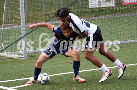 Fussball KÃ¤rntner Liga. Spittal gegen Velden. Abdulmomen A. S. Bashir  (Spittal),  Luca Horst Kopeinig (Velden). Spittal, am 5.6.2025.
Foto: Kuess
---
pressefotos, pressefotografie, kuess, qs, qspictures, sport, bild, bilder, bilddatenbank