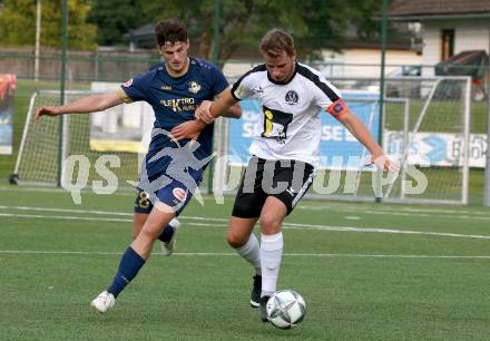 Fussball KÃ¤rntner Liga. Spittal gegen Velden. Thomas Walker   (Spittal), Manuel Thomas Guggenberger  (Velden). Spittal, am 5.6.2025.
Foto: Kuess
---
pressefotos, pressefotografie, kuess, qs, qspictures, sport, bild, bilder, bilddatenbank