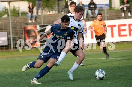 Fussball KÃ¤rntner Liga. Spittal gegen Velden.  Matthias Mitterdorfer (Spittal),  Roland Putsche (Velden). Spittal, am 5.6.2025.
Foto: Kuess
---
pressefotos, pressefotografie, kuess, qs, qspictures, sport, bild, bilder, bilddatenbank