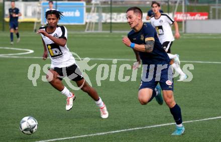Fussball KÃ¤rntner Liga. Spittal gegen Velden.  Abdulmomen A. S. Bashir (Spittal),  Tom Zurga (Velden). Spittal, am 5.6.2025.
Foto: Kuess
---
pressefotos, pressefotografie, kuess, qs, qspictures, sport, bild, bilder, bilddatenbank