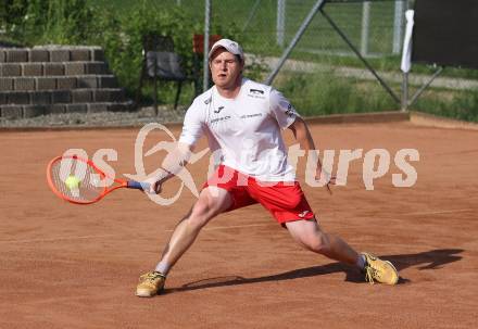 Tennis Bundesliga. Strassburg gegen Mauthausen. Patrick Ofner (Strassburg). Strassburg, am 6.6.2025.
Foto: Kuess


---
pressefotos, pressefotografie, kuess, qs, qspictures, sport, bild, bilder, bilddatenbank