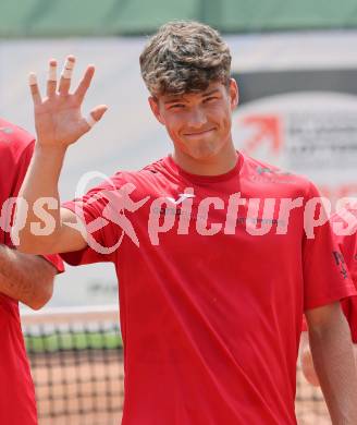Tennis Bundesliga. Strassburg gegen Mauthausen.  Sebastian Sorger  (Strassburg). Strassburg, am 6.6.2025.
Foto: Kuess
---
pressefotos, pressefotografie, kuess, qs, qspictures, sport, bild, bilder, bilddatenbank