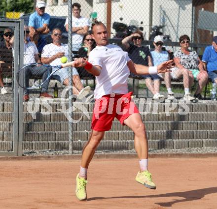 Tennis Bundesliga. Strassburg gegen Mauthausen.  Deni Zmak  (Strassburg). Strassburg, am 6.6.2025.
Foto: Kuess
---
pressefotos, pressefotografie, kuess, qs, qspictures, sport, bild, bilder, bilddatenbank