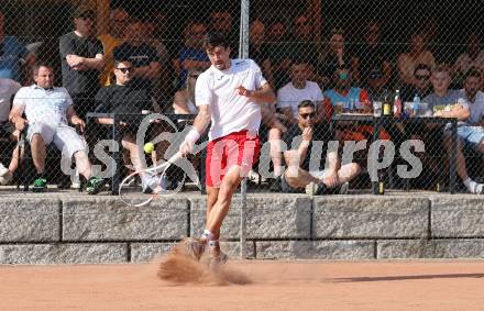Tennis Bundesliga. Strassburg gegen Mauthausen.  Sebastian Ofner (Strassburg). Strassburg, am 6.6.2025.
Foto: Kuess
---
pressefotos, pressefotografie, kuess, qs, qspictures, sport, bild, bilder, bilddatenbank