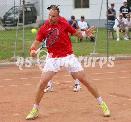 Tennis Bundesliga. Strassburg gegen Mauthausen.  Deni Zmak  (Strassburg). Strassburg, am 6.6.2025.
Foto: Kuess
---
pressefotos, pressefotografie, kuess, qs, qspictures, sport, bild, bilder, bilddatenbank