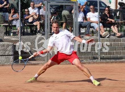 Tennis Bundesliga. Strassburg gegen Mauthausen.  Deni Zmak  (Strassburg). Strassburg, am 6.6.2025.
Foto: Kuess
---
pressefotos, pressefotografie, kuess, qs, qspictures, sport, bild, bilder, bilddatenbank