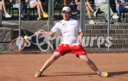 Tennis Bundesliga. Strassburg gegen Mauthausen. Patrick Ofner (Strassburg). Strassburg, am 6.6.2025.
Foto: Kuess


---
pressefotos, pressefotografie, kuess, qs, qspictures, sport, bild, bilder, bilddatenbank