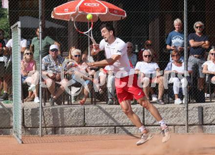 Tennis Bundesliga. Strassburg gegen Mauthausen. Sebastian Ofner (Strassburg). Strassburg, am 6.6.2025.
Foto: Kuess


---
pressefotos, pressefotografie, kuess, qs, qspictures, sport, bild, bilder, bilddatenbank