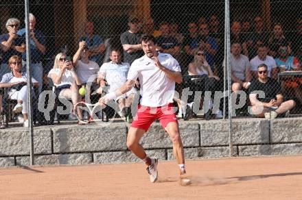Tennis Bundesliga. Strassburg gegen Mauthausen. Sebastian Ofner (Strassburg). Strassburg, am 6.6.2025.
Foto: Kuess


---
pressefotos, pressefotografie, kuess, qs, qspictures, sport, bild, bilder, bilddatenbank