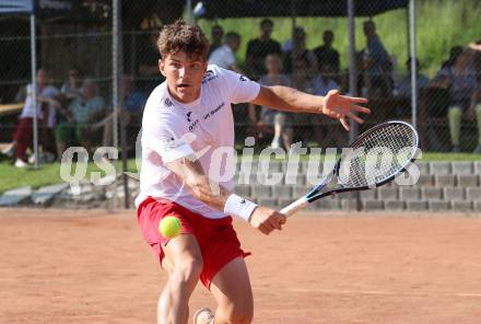 Tennis Bundesliga. Strassburg gegen Mauthausen.  Sebastian Sorger (Strassburg). Strassburg, am 6.6.2025.
Foto: Kuess
---
pressefotos, pressefotografie, kuess, qs, qspictures, sport, bild, bilder, bilddatenbank