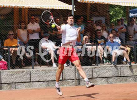 Tennis Bundesliga. Strassburg gegen Mauthausen. Sebastian Ofner (Strassburg). Strassburg, am 6.6.2025.
Foto: Kuess


---
pressefotos, pressefotografie, kuess, qs, qspictures, sport, bild, bilder, bilddatenbank