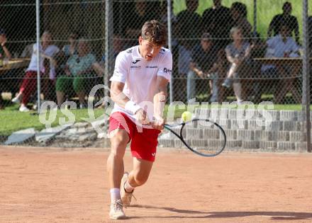 Tennis Bundesliga. Strassburg gegen Mauthausen.  Sebastian Sorger (Strassburg). Strassburg, am 6.6.2025.
Foto: Kuess
---
pressefotos, pressefotografie, kuess, qs, qspictures, sport, bild, bilder, bilddatenbank
