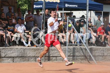 Tennis Bundesliga. Strassburg gegen Mauthausen. Sebastian Ofner (Strassburg). Strassburg, am 6.6.2025.
Foto: Kuess


---
pressefotos, pressefotografie, kuess, qs, qspictures, sport, bild, bilder, bilddatenbank