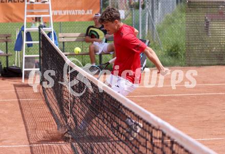 Tennis Bundesliga. Strassburg gegen Mauthausen.  Sebastian Sorger  (Strassburg). Strassburg, am 6.6.2025.
Foto: Kuess
---
pressefotos, pressefotografie, kuess, qs, qspictures, sport, bild, bilder, bilddatenbank