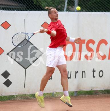 Tennis Bundesliga. Strassburg gegen Mauthausen.  Deni Zmak  (Strassburg). Strassburg, am 6.6.2025.
Foto: Kuess
---
pressefotos, pressefotografie, kuess, qs, qspictures, sport, bild, bilder, bilddatenbank