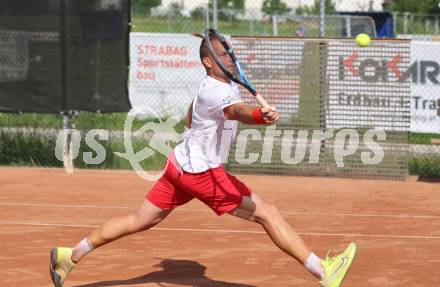 Tennis Bundesliga. Strassburg gegen Mauthausen. Deni Zmak  (Strassburg). Strassburg, am 6.6.2025.
Foto: Kuess
---
pressefotos, pressefotografie, kuess, qs, qspictures, sport, bild, bilder, bilddatenbank