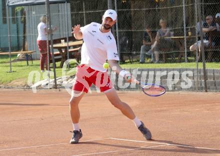 Tennis Bundesliga. Strassburg gegen Mauthausen.  Jurij Rodionov  (Strassburg). Strassburg, am 6.6.2025.
Foto: Kuess
---
pressefotos, pressefotografie, kuess, qs, qspictures, sport, bild, bilder, bilddatenbank