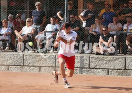 Tennis Bundesliga. Strassburg gegen Mauthausen. Sebastian Ofner (Strassburg). Strassburg, am 6.6.2025.
Foto: Kuess


---
pressefotos, pressefotografie, kuess, qs, qspictures, sport, bild, bilder, bilddatenbank