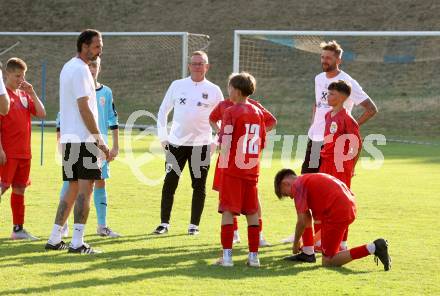 Fussball. Nachwuchsraining mit OEFB Teamchef Ralf Rangnick.  Martin Stranzl, Ralf Rangnick, Guido Burgstaller. Wernberg, am 13.6.2025.
Foto: Kuess
---
pressefotos, pressefotografie, kuess, qs, qspictures, sport, bild, bilder, bilddatenbank