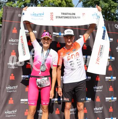 Ironman. Chiara Marita Szolderits (AUT), Michael Weiss (AUT). Klagenfurt, am 15.6.2025.
Foto: Kuess
www.qspictures.net
---
pressefotos, pressefotografie, kuess, qs, qspictures, sport, bild, bilder, bilddatenbank