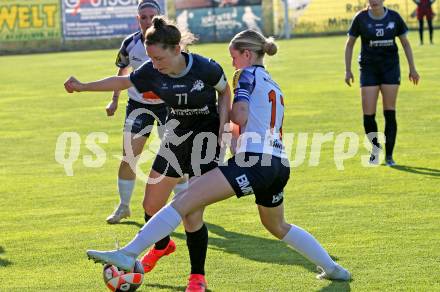 OEFB 2. Frauen Bundesliga Relegation Mitte. Kraig gegen SPG SV Zaunergroup Wallern / Krenglbach.  Alissa Lamzari  (Kraig),   Vanessa Anna Hoermanseder  (Wallern/Krenglbach). Kraig, am 21.6.2025.
Foto: Kuess
www.qspictures.net
---
pressefotos, pressefotografie, kuess, qs, qspictures, sport, bild, bilder, bilddatenbank
