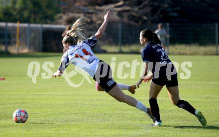 OEFB 2. Frauen Bundesliga Relegation Mitte. Kraig gegen SPG SV Zaunergroup Wallern / Krenglbach.  Valentina Marie Urabl (Kraig),  Nadine Drescher  (Wallern/Krenglbach). Kraig, am 21.6.2025.
Foto: Kuess
www.qspictures.net
---
pressefotos, pressefotografie, kuess, qs, qspictures, sport, bild, bilder, bilddatenbank