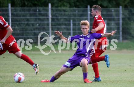 Fussball Testspiel. SK Austria Klagenfurt gegen Kalsdorf.  Johann Lieber (Klagenfurt). St. Stefan im Lavanttal, am 1.7.2025.
Foto: Kuess
www.qspictures.net
---
pressefotos, pressefotografie, kuess, qs, qspictures, sport, bild, bilder, bilddatenbank