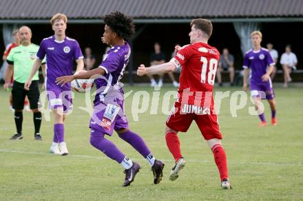 Fussball Testspiel. SK Austria Klagenfurt gegen Kalsdorf.  Christopher Woelbl (Klagenfurt). St. Stefan im Lavanttal, am 1.7.2025.
Foto: Kuess
www.qspictures.net
---
pressefotos, pressefotografie, kuess, qs, qspictures, sport, bild, bilder, bilddatenbank