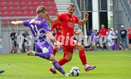 Fussball Testspiel. SK Austria Klagenfurt gegen KAC1909. Marc Andre Schmerboeck  (Klagenfurt). Klagenfurt, am 12.7.2025.
Foto: Kuess
www.qspictures.net
---
pressefotos, pressefotografie, kuess, qs, qspictures, sport, bild, bilder, bilddatenbank