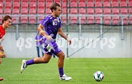 Fussball Testspiel. SK Austria Klagenfurt gegen KAC1909. Leo Vielgut  (Klagenfurt). Klagenfurt, am 12.7.2025.
Foto: Kuess
www.qspictures.net
---
pressefotos, pressefotografie, kuess, qs, qspictures, sport, bild, bilder, bilddatenbank