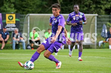 Fussball Testspiel. Velden gegen SK Austria Klagenfurt.   Aidan Liu  (Klagenfurt). Velden, am 18.7.2025.
Foto: Kuess
www.qspictures.net
---
pressefotos, pressefotografie, kuess, qs, qspictures, sport, bild, bilder, bilddatenbank