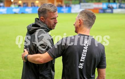 Fussball OEFB Cup. Treibach gegen Blau Weiss Linz. Trainer Mitja Moerec (BW Linz), Trainer Karl Schweighofer (Treibach). Treibach, am 25.7.2025.
Foto: Kuess
www.qspictures.net
---
pressefotos, pressefotografie, kuess, qs, qspictures, sport, bild, bilder, bilddatenbank