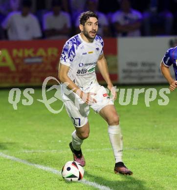 Fussball OEFB Cup. Treibach gegen Blau Weiss Linz. Michael Novak   (Treibach). Treibach, am 25.7.2025.
Foto: Kuess
www.qspictures.net
---
pressefotos, pressefotografie, kuess, qs, qspictures, sport, bild, bilder, bilddatenbank