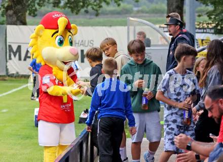 Fussball OEFB Cup. Treibach gegen Blau Weiss Linz. Maskottchen Spurti. Treibach, am 25.7.2025.
Foto: Kuess
www.qspictures.net
---
pressefotos, pressefotografie, kuess, qs, qspictures, sport, bild, bilder, bilddatenbank