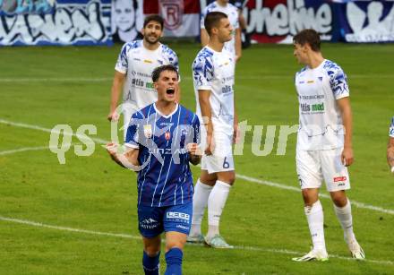 Fussball OEFB Cup. Treibach gegen Blau Weiss Linz.  Torjubel Oliver John Waehling  (BW Linz). Treibach, am 25.7.2025.
Foto: Kuess
www.qspictures.net
---
pressefotos, pressefotografie, kuess, qs, qspictures, sport, bild, bilder, bilddatenbank