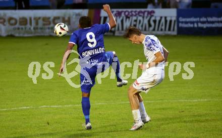 Fussball OEFB Cup. Treibach gegen Blau Weiss Linz.  Erik Kovac (Treibach),  Ronivaldo Bernardo Sales  (BW Linz). Treibach, am 25.7.2025.
Foto: Kuess
www.qspictures.net
---
pressefotos, pressefotografie, kuess, qs, qspictures, sport, bild, bilder, bilddatenbank