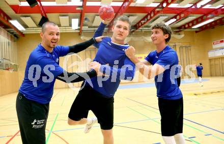 Handball Bundesliga. HLA. Training SC Ferlach. Gasper Dobej, David Gysin,  Stefan Wuzella.  Ferlach, am 28.7.2025.
Foto: Kuess
www.qspictures.net
---
pressefotos, pressefotografie, kuess, qs, qspictures, sport, bild, bilder, bilddatenbank