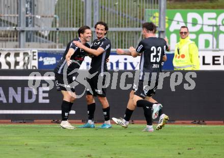 Fussball Bundesliga. Wolfsberger AC  gegen SCR Altach.  Jubel Alexander Gorgon  (Altach). Wolfsberg, am 2.8..2025.
Foto: Kuess
www.qspictures.net
---
pressefotos, pressefotografie, kuess, qs, qspictures, sport, bild, bilder, bilddatenbank