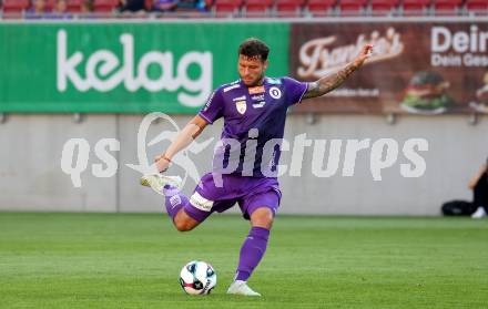 Fussball 2. Liga. SK Austria Klagenfurt gegen Young Violets Austria Wien. Marco Gantschnig  (Klagenfurt). Klagenfurt, 8.8.2025.
Foto: Kuess
www.qspictures.net
---
pressefotos, pressefotografie, kuess, qs, qspictures, sport, bild, bilder, bilddatenbank