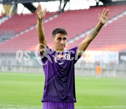 Fussball 2. Liga. SK Austria Klagenfurt gegen Young Violets Austria Wien. Mario Matkovic  (Klagenfurt). Klagenfurt, 8.8.2025.
Foto: Kuess
www.qspictures.net
---
pressefotos, pressefotografie, kuess, qs, qspictures, sport, bild, bilder, bilddatenbank