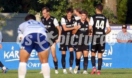 Fussball Regionalliga Mitte.  Treibach gegen Voitsberg.  Torjubel  (Voitsberg).  Treibach, am 15.8.2025.
Foto. Kuess
www.qspictures.net
---
pressefotos, pressefotografie, kuess, qs, qspictures, sport, bild, bilder, bilddatenbank