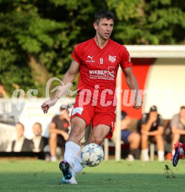 Fussball Kaerntner Liga.  KAC1909 gegen ATUS Ferlach. Mihret Topcagic   (KAC),.  Klagenfurt, am 14.8.2025.
Foto. Kuess
www.qspictures.net
---
pressefotos, pressefotografie, kuess, qs, qspictures, sport, bild, bilder, bilddatenbank