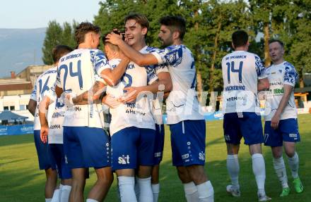 Fussball Regionalliga Mitte.  Treibach gegen Voitsberg. Torjubel   (Treibach),  Treibach, am 15.8.2025.
Foto. Kuess
www.qspictures.net
---
pressefotos, pressefotografie, kuess, qs, qspictures, sport, bild, bilder, bilddatenbank