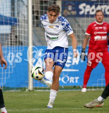 Fussball Regionalliga Mitte.  Treibach gegen Voitsberg. Erik Kovac  (Treibach),  Treibach, am 15.8.2025.
Foto. Kuess
www.qspictures.net
---
pressefotos, pressefotografie, kuess, qs, qspictures, sport, bild, bilder, bilddatenbank